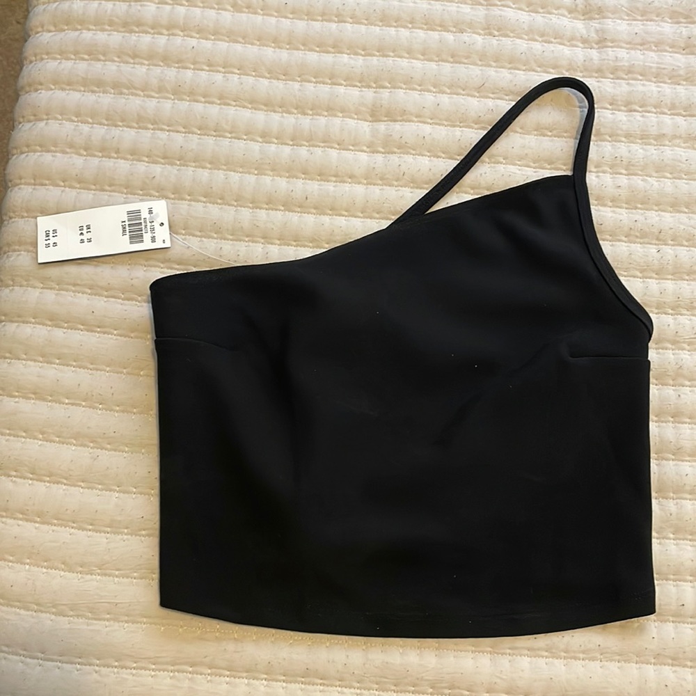 Assymetrical black top- New with tags Abercrombie
